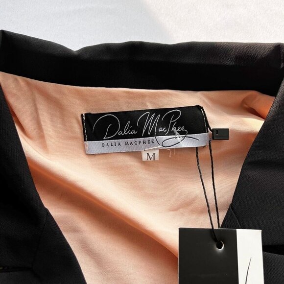 NWT DALIA MACPHEE BLACK LACE BELTED PENCIL DRESS STYLE D1719 - M - Picture 10 of 14